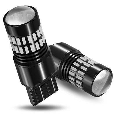 7440 7443 LED Strobe Brake Lights Bulbs Flashing Red 400% Brighter Canbus Ready