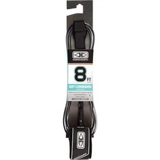 Ocean & Earth Regular Black Longboard Surfboard Leash - 8'