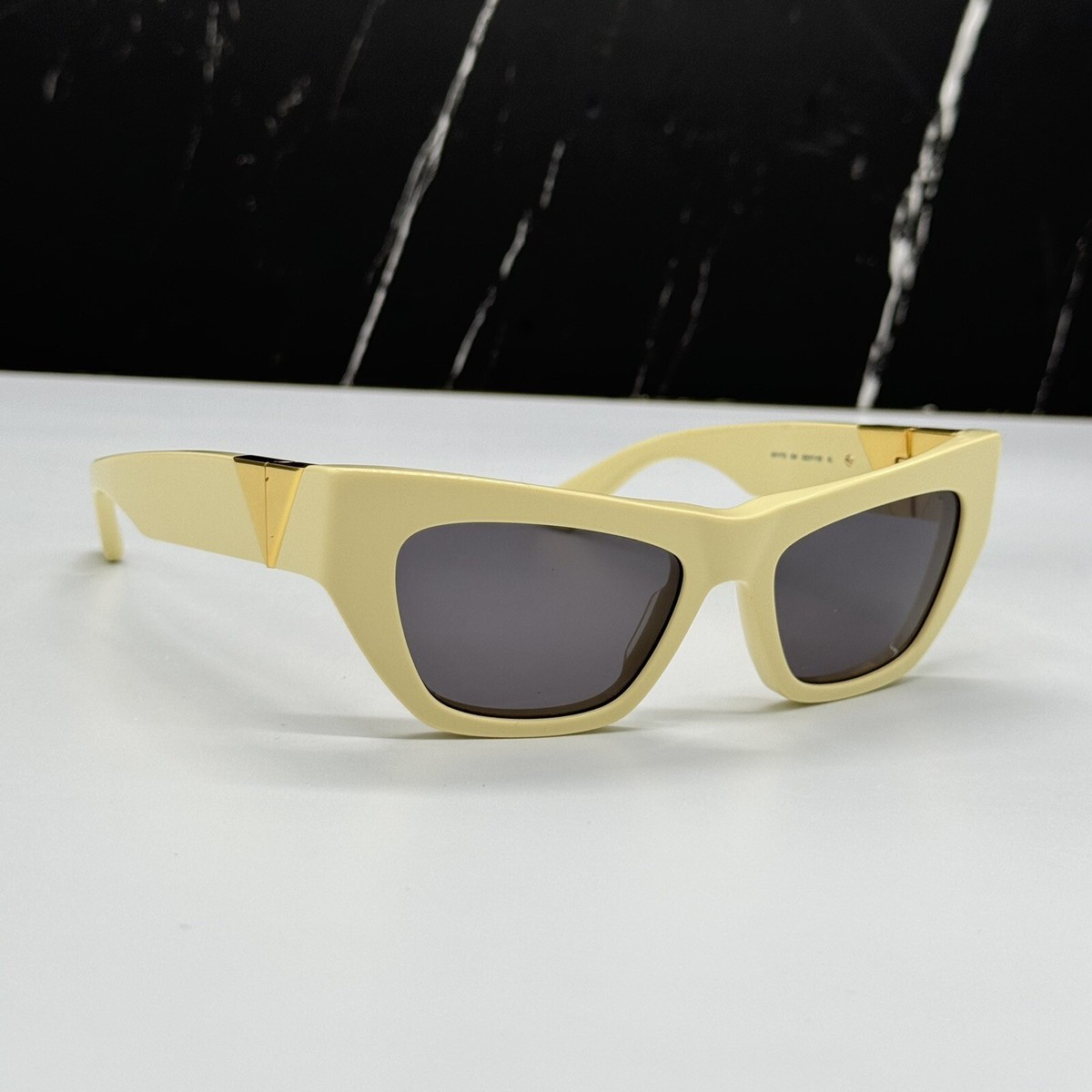 NEW BV1177S 004 BOTTEGA VENETA YELLOW GREY CAT EYE WOMEN