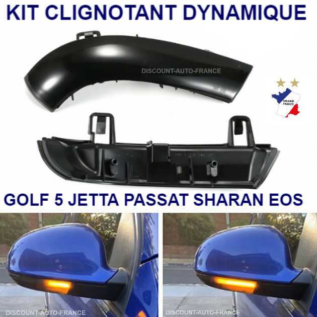 Clignotant dynamique Golf 5 finition haut de gamme optique LED effet fumé