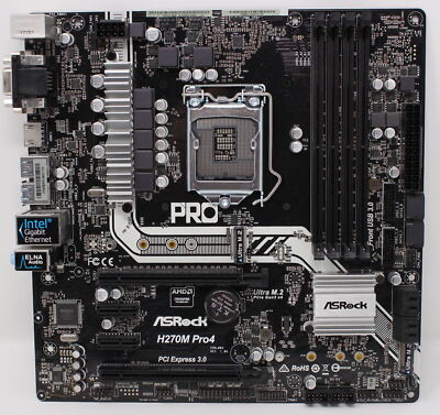 ASRock H270M PRO4 Intel H270 microATX Mainboard Sockel 1151 (#7397)