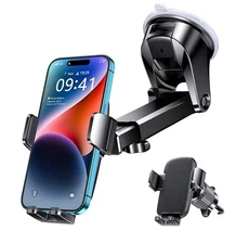 Car Cell Phone Mount for Car Mount Windshield Dashboard Air Vent Universa