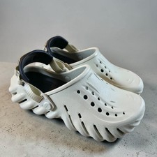 Crocs Echo Clogs Unisex Clogs Bone Black 207937 Mens 5 / Womens 7 Worn Once.