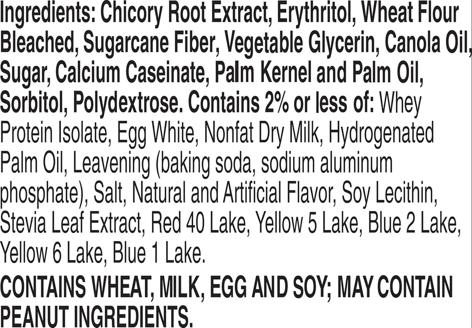 Barritas suaves al horno Fiber One 70 calorías, pastel de cumpleaños, 12 unidades (paquete de 1)  Foto 3 de 4