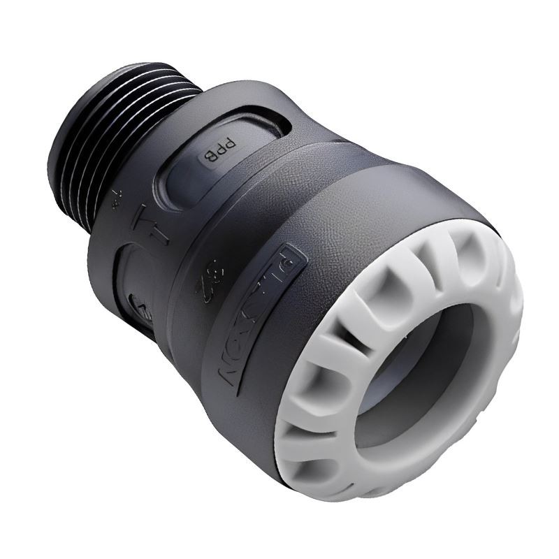 Plass-ONE 32mm x 1"" MDPE Push Fit Male Adaptor - 1002 - FREE Next-Day Delivery