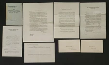 1920s antique FOUNDING NORTHAMPTON SCHOOL for GIRLS ma PROSPECTUS & LETTERS