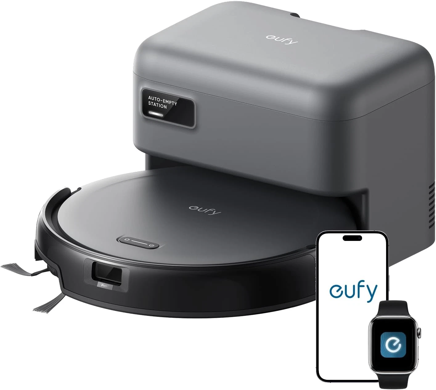 Eufy C10 Robot Vacuum Self Emptying, 8 Weeks Hands Free, Advanced Smart Mapping