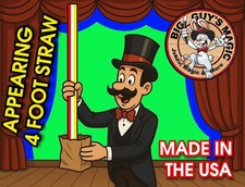 Appearing Straw - 4 Foot By Big Guys Magic