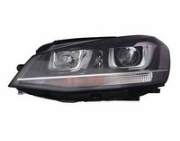 XENON-SCHEINWERFER Links Volkswagen Golf Vii Gtd 2012-2017 Mit Schwarzem Rahmen