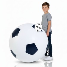 XXL Fußball, Ø 75 cm, aufblasbar, riesiger Ball zum Kicken, Werfen, Fangen