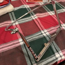 AX man Harmonica Holder Chrome Harp Bob Dylan Bruce Springsteen Style