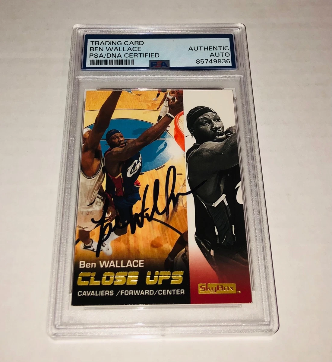 Upper Deck Ben Wallace Basketball Autographed Sports Trading Cards