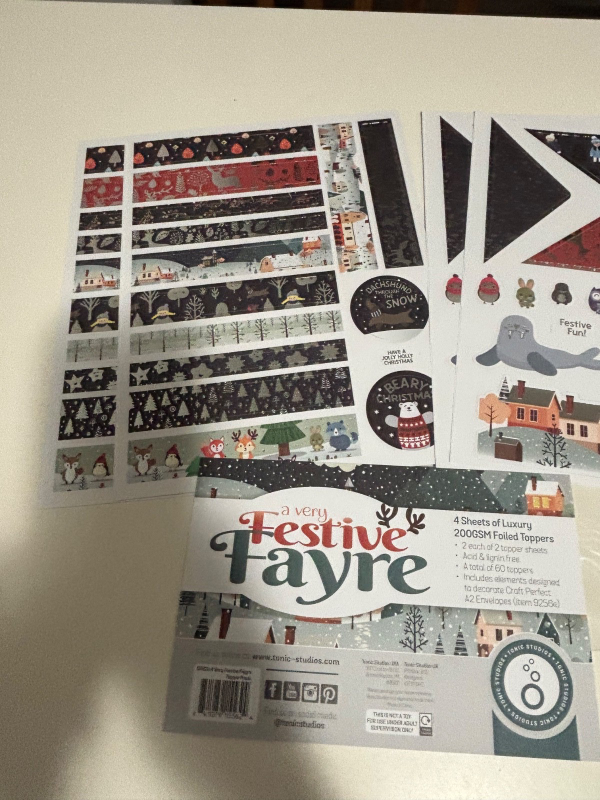 Festive Fayre Winter theme Card and Scrapbooking kit