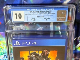 SEALED 2018 PS4 CALL of DUTY BLACK OPS IIII 4 CGC Graded 10 A++ Seal MADE IN USA