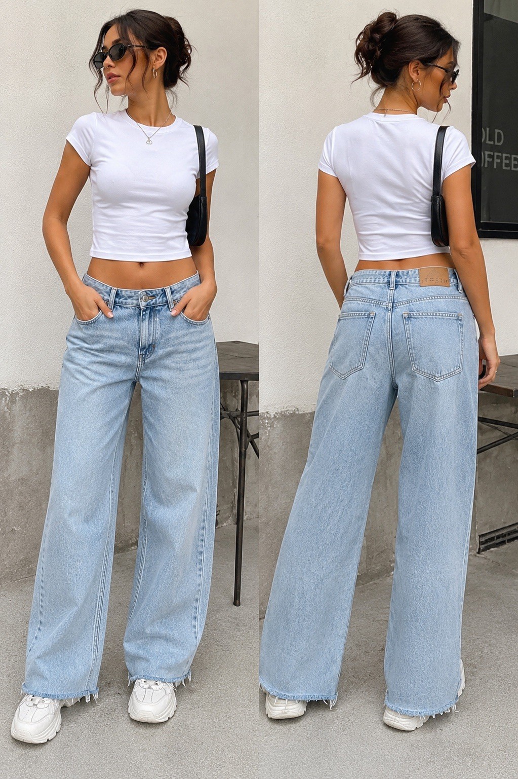 PacSun Casey Low Rise Baggy Wide Leg Jeans Women’s 30x28 Light Wash