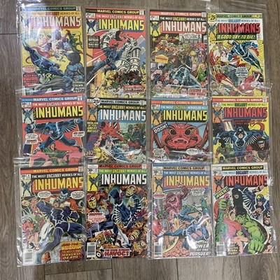 Inhumans 1-12 COMPLETE HIGH-GRADE SET 1975-1977 Marvel Comics