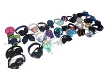 Lot of 35 wired Different brands Headphones - Free Shipping.