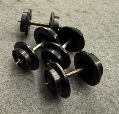 Trix Express H0 3-Leiter Scheibenradsatz 11mm Stummel Neuwertig 4 Stück (E)