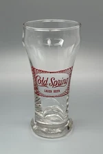 Cold Spring Beer Sham Glass / Vtg Tavern Advertising / Man Cave Bar Decor Gift
