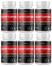 Adaptophen Male Performance Dietary Supplement, Energy Support- 6 Bottles