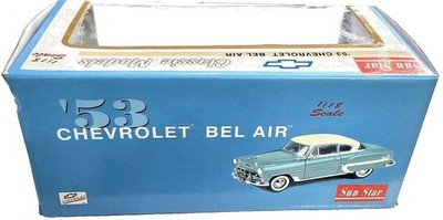 1953 Chevrolet Bel Air Blue 1:18 Diecast Sun Star | eBay