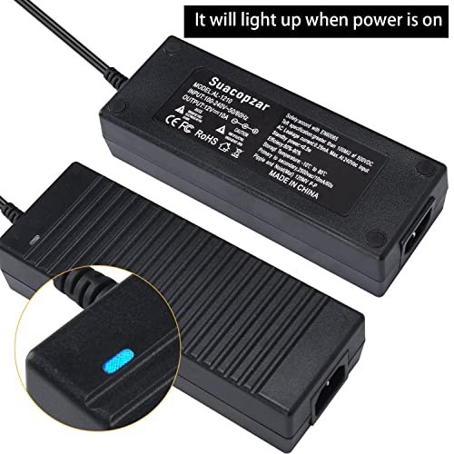 Premium 120 Volt To 12 Converter 110 AC 12V DC Power Adapter FCC & CE ...