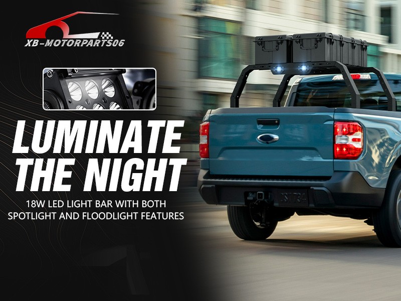 Overland Bed Racks Cargo Carrier with 2 × Led Light For 2022-2025 Ford Maverick