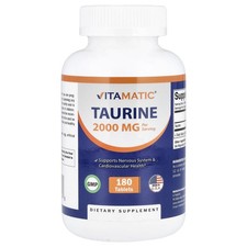 Taurine, 180 Tablets 1,000 mg per Tablet 