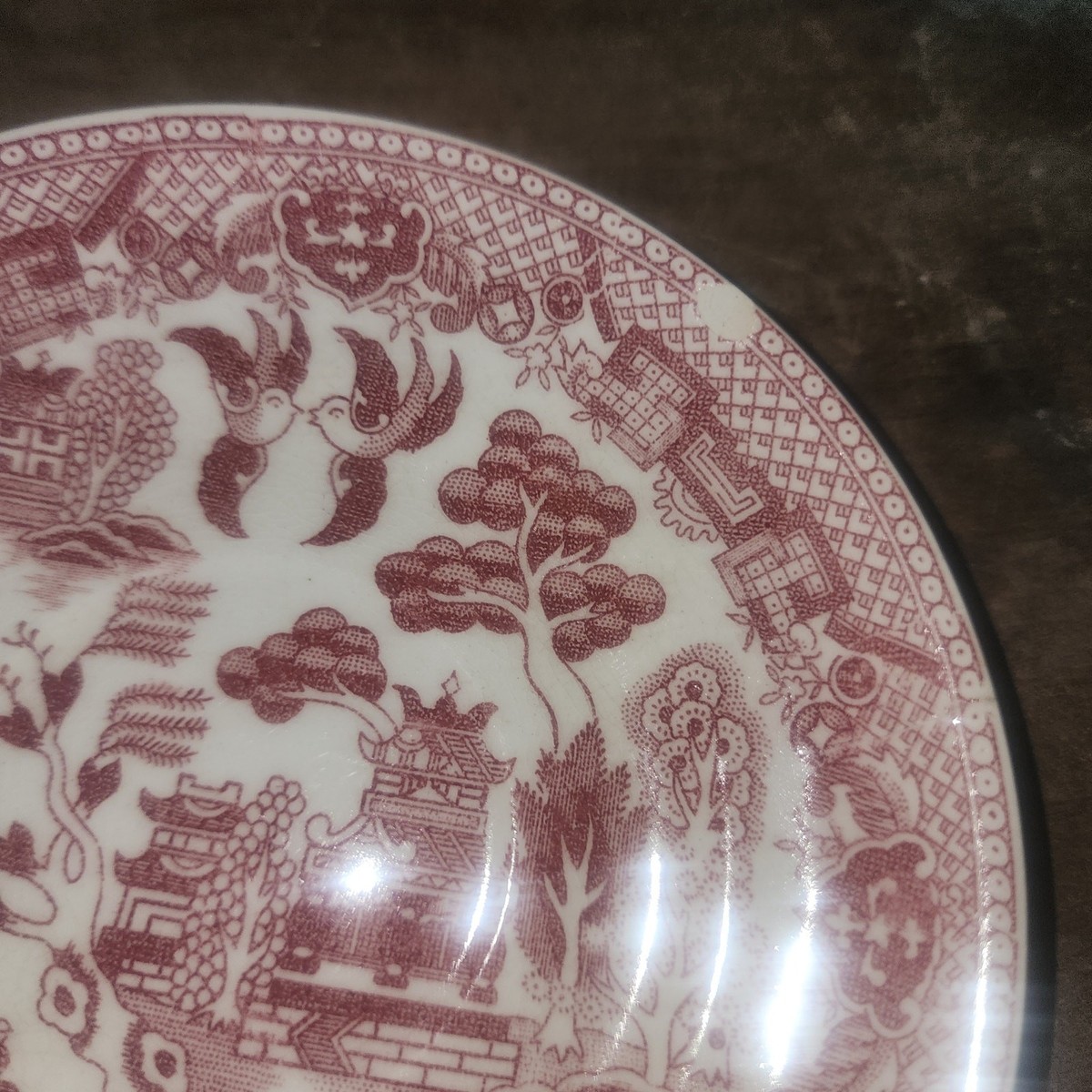 Vintage Red Willow Saucer Plates - Set of 3 - Made in Japan | eBay