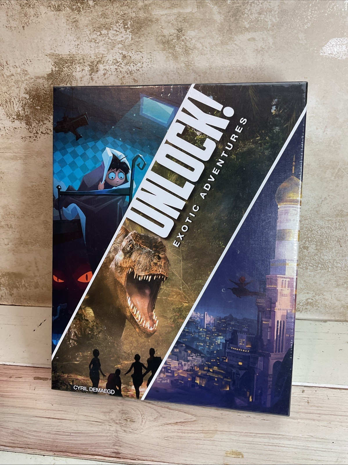 Unlock ! Exotic Adventures Game. Three Exiting Adventures. 1-6 Players.