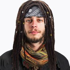 Premade Synthetic Cosplay Reggae Dreadlocks Wig African American Wigs for Men...