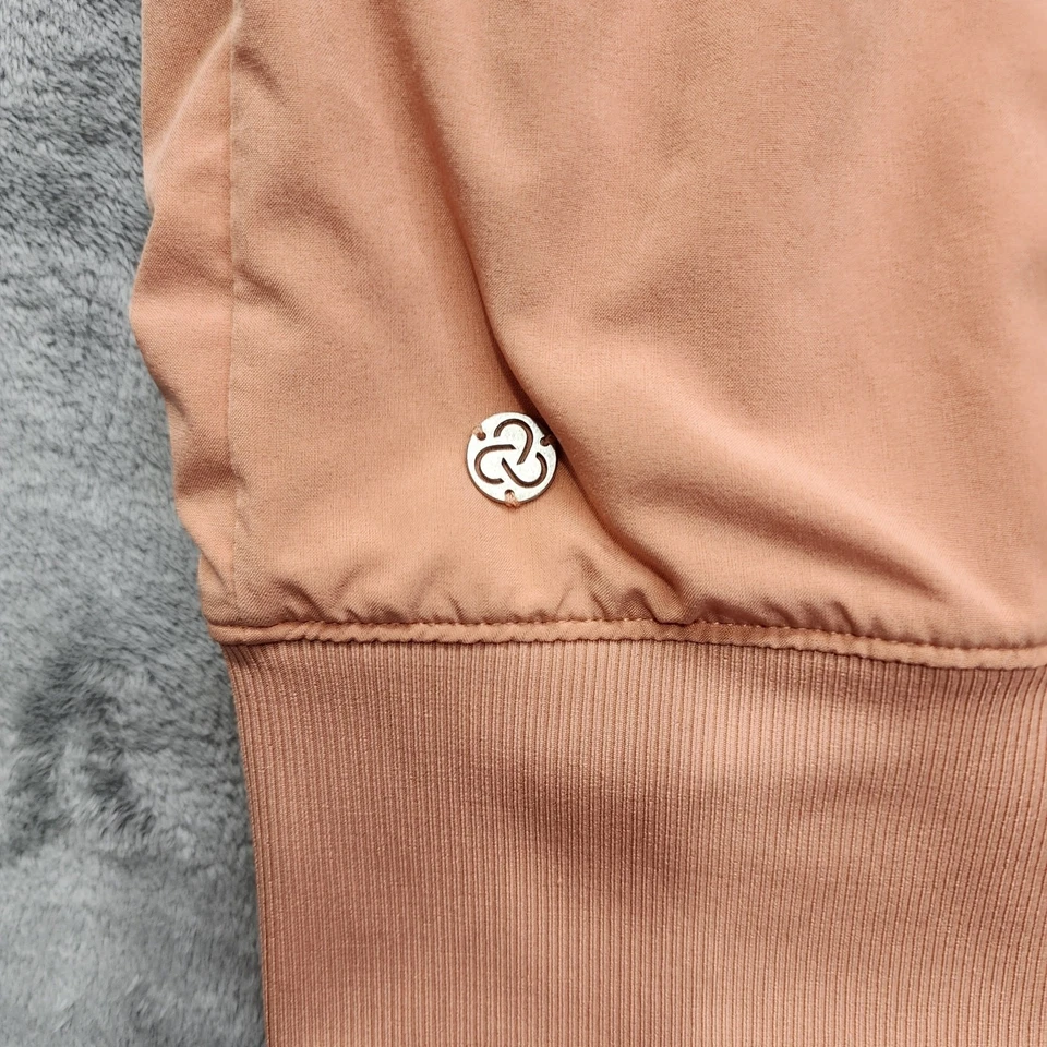 Chaqueta cortavientos Zella para mujer M naranja melocotón cremallera completa ligera atletismo Foto 4 de 4