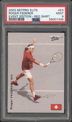 その他 2003 Netpro Elite Roger Federer PSA10 2003 Netpro Elite Roger Federer Rookie RC Event Starter #E3 PSA 9