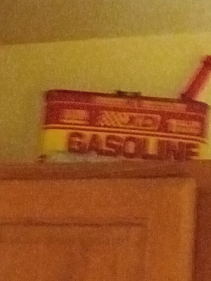 #ad Small Old Gas Jug $35.00