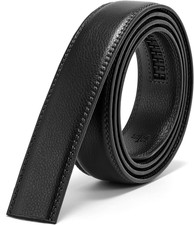 Ratchet Belt Replacement Strap 1 1/8", Leather Belt Strap for 35MM Slide Click B