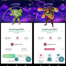 Pokémon Shiny Machamp Gigantamax Dark Skies Background Max Final -20k SD
