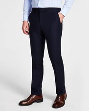 Kenneth Cole Reaction Mens Techni-Cole Slim Suit Pants 34 X 34 135 1230M541-419