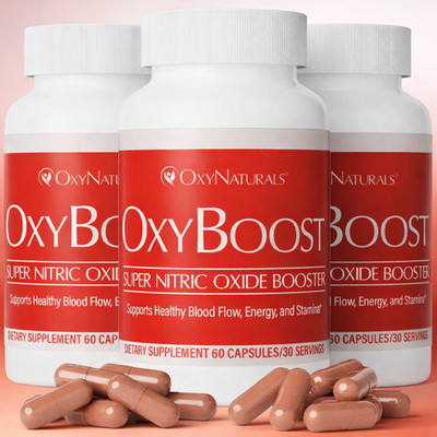 OxyNaturals OxyBoost Nitric Oxide Supplement - 3 MONTH SUPPLY  AUTHENTIC! 