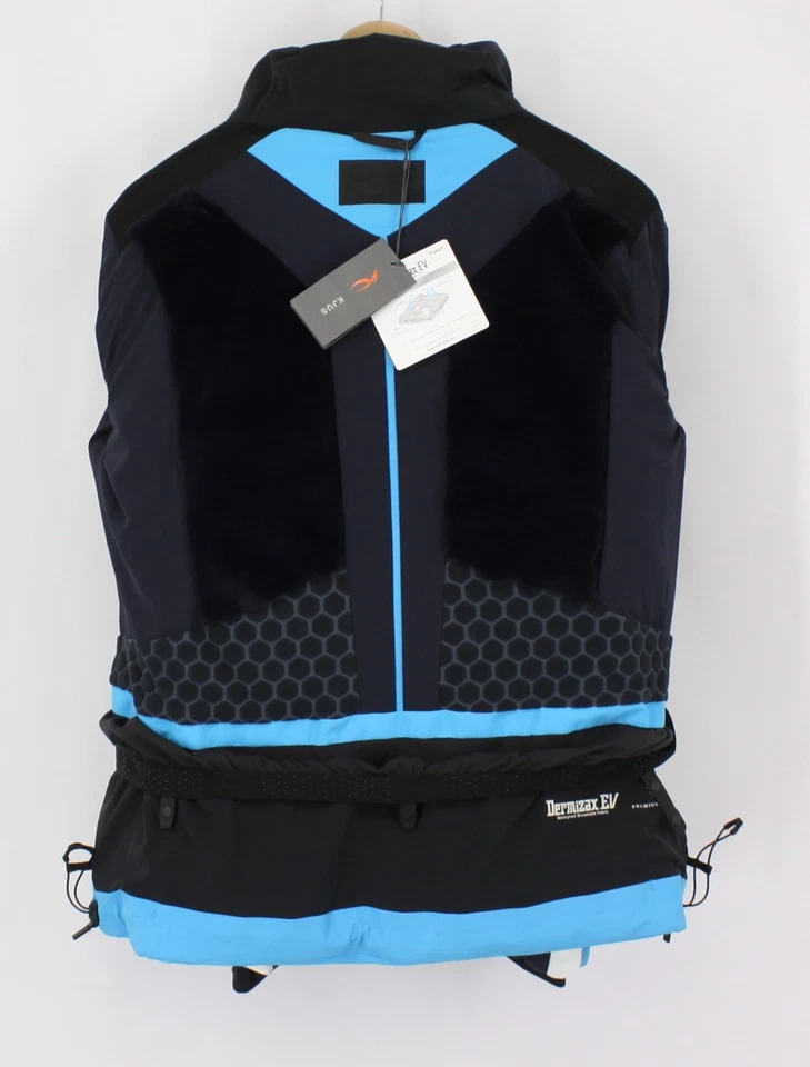 KJUS MOMENTUM WOMENS DOWN SKI JACKET BRIGHT BLUE / NAVY RRP £999 AD - Image 3 of 4