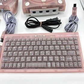 SEGA Dreamcast Hello Kitty Pink Skeleton Console Set w/ Keyboard HKT-3000 NTSC-J