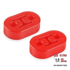 Rubber Exhaust Hanger, Muffler Exhaust System, Heavy Insulator 2PCS-Red
