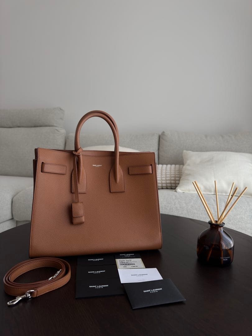 Saint Laurent Sac de Jour Small Brown