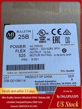 ALLEN BRADLEY 25B-D010N114 PowerFlex 525 VFD, 480V AC, 3-ph, 10.5A, 4kW 5HP