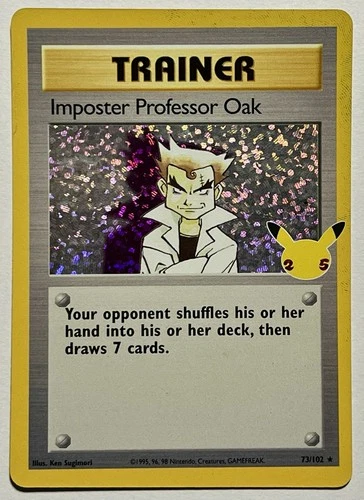 Imposter Professor Oak 73/102 (HP) Holo SWSH: Celebrations Classic Collection