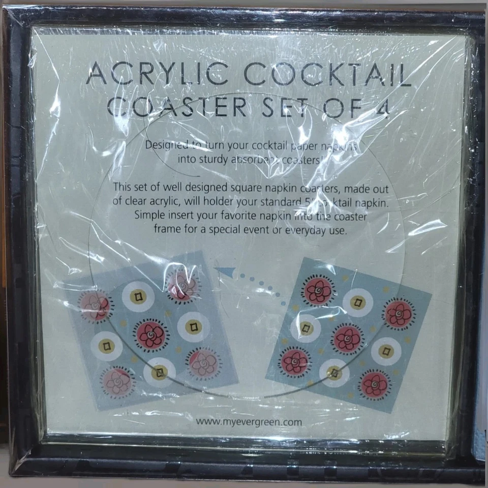 Cypress Home *Cóctel* Juego de Regalo Servilletas Posavasos Nuevo En Caja Foto 2 de 4