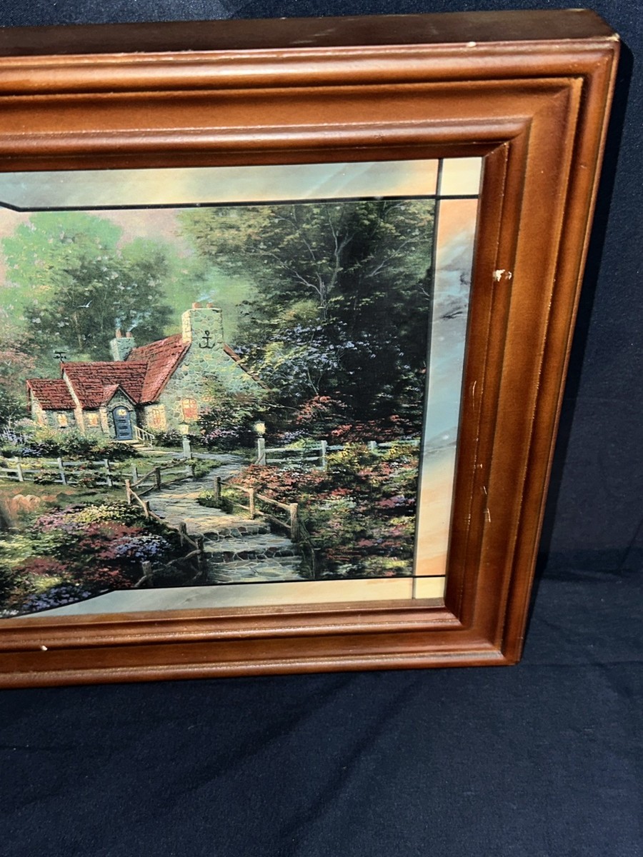 THOMAS KINKADE THE LIGHT OF PEACE ART STAINED GLASS PANORAMA 23