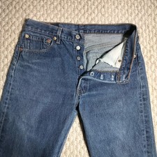 Vintage Y2K Levis 501XX Button Fly Jeans 30x30 Blue Denim Mid Wash 2000