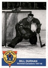 1993-94 High Liner Greatest Goalies #12 Bill Durnan Montreal Canadiens