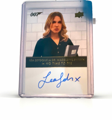 Upper Deck James Bond 007 No Time to Die Autograph Insert Léa Seydoux NDV-LE