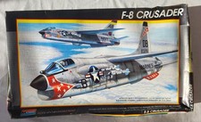 Monogram 1/48 5826 Vought F-8 Crusader Fighter Jet Scale Model Kit Vintage 1988